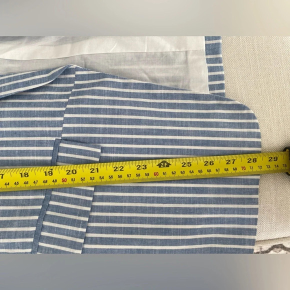 ESQUALO 100% Cotton Striped Nautical coastal Blazer Size M-L (See decription) - Picture 12 of 12